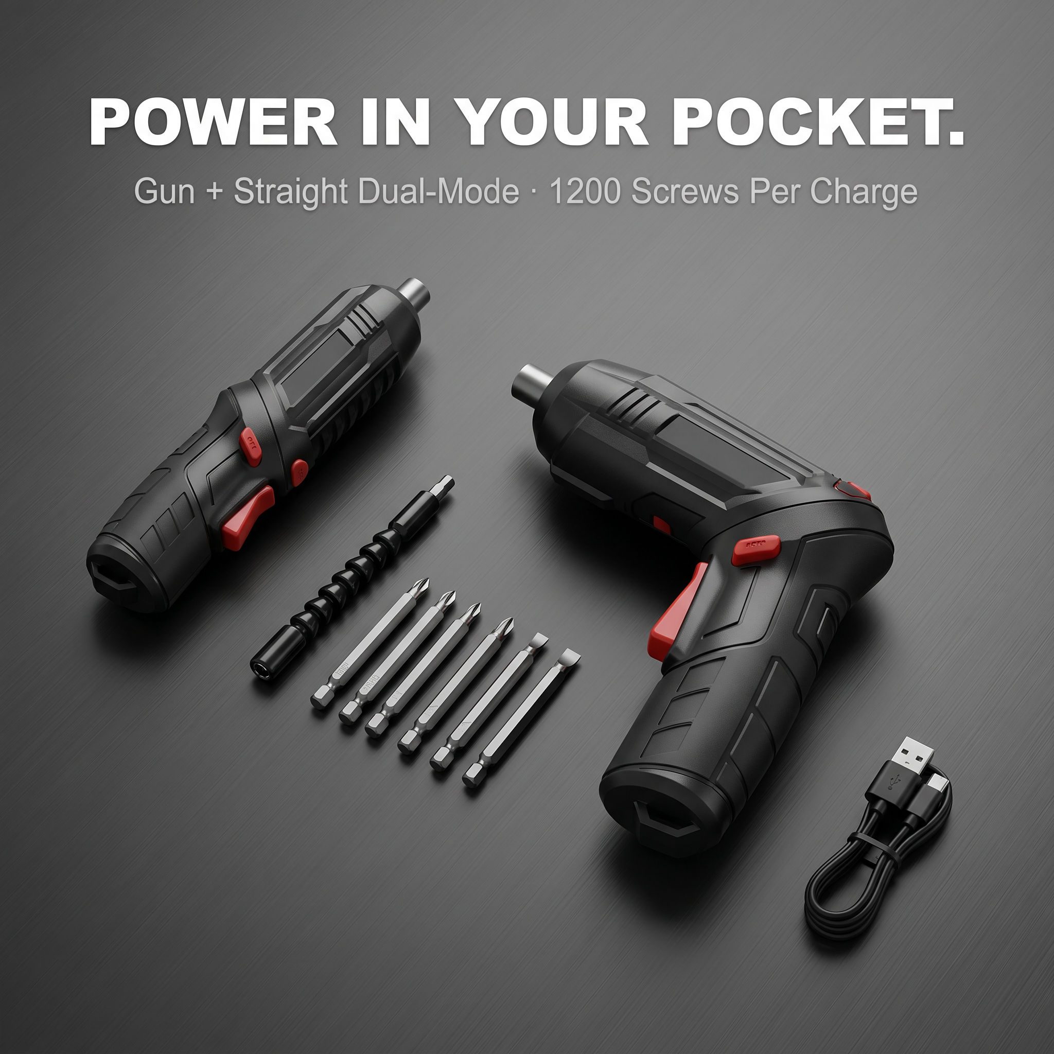 Sora TwistPro™ — Cordless Electric Screwdriver Set